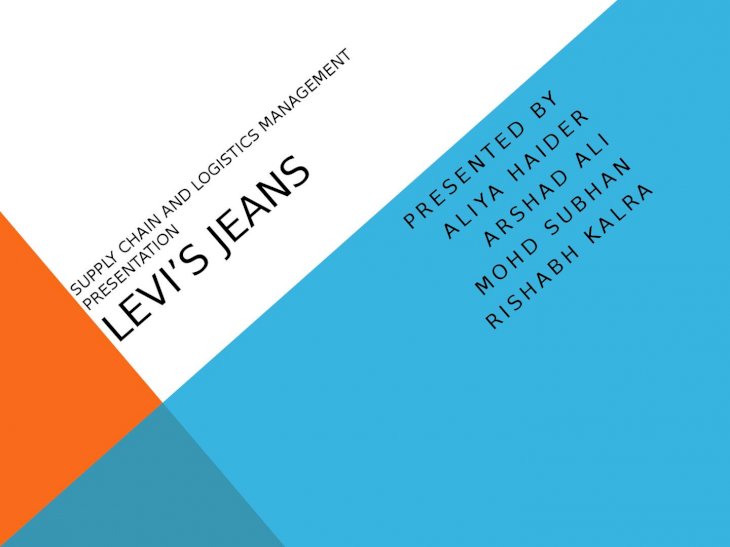 PPTX) levis jeans supply chain management - DOKUMEN.TIPS