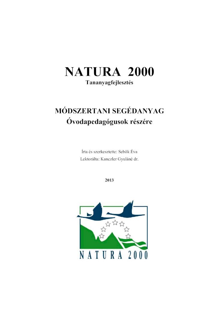 PDF) Natura 2000 óvodai módszertan - DOKUMEN.TIPS