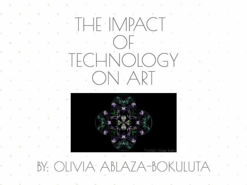 impact of technology on art essay
