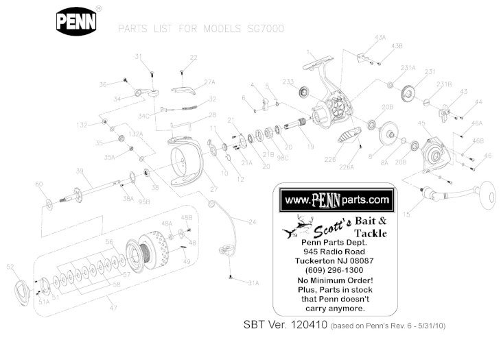 PDF) Penn Reel Parts list for: Model: SG7000 Sargus Spinning · PDF  filePenn Reel Parts list for: Model: SG7000 Sargus Spinning Series KEY  PureFishing Penn Part KEY PureFishing Penn Part 