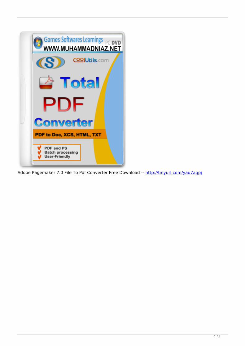 adobe pagemaker 6.5 to pdf converter software free download