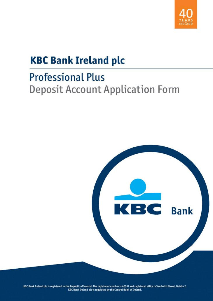PDF) KBC Bank Ireland plc - Home - MoneyCoach Bank Ireland plc KBC Bank  Ireland plc is registered in the Republic of Ireland. The registered number  is 40537 and registered office is