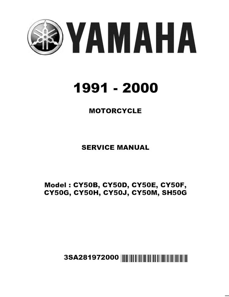 PDF) Yamaha Jog CY50B &#039;91 servicemanual -  Scootergrisen.dkscootergrisen.dk/.../download/yamaha_jog_servicemanual_2.pdf  · 1991 - 2000 motorcycle service manual model : cy50b, cy50d, cy50e, -  DOKUMEN.TIPS