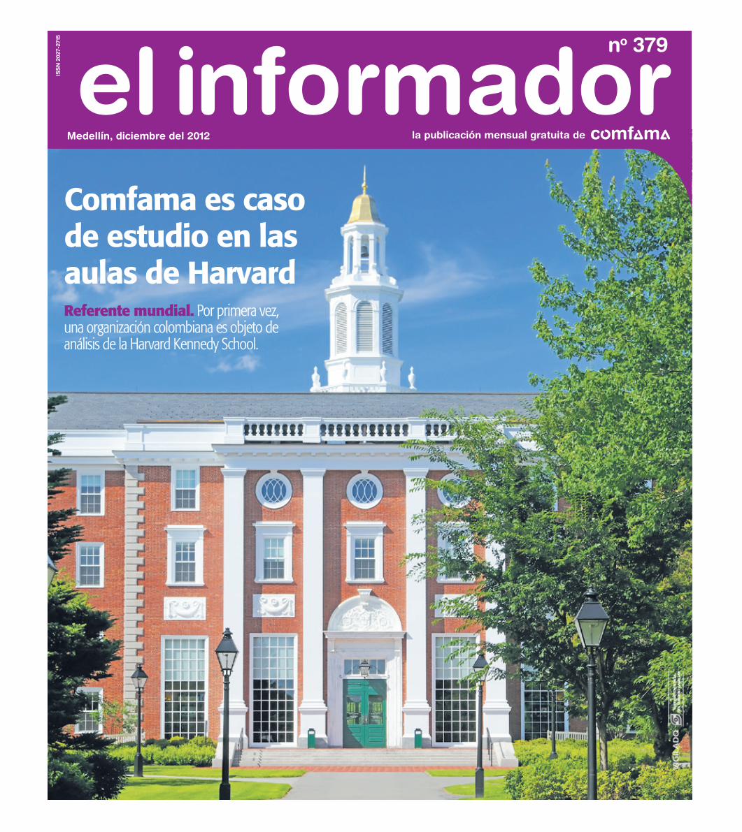 PDF) Comfama es caso de estudio en las aulas de Harvard · Comfama es caso  de estudio en las aulas de Harvard Referente mundial. Por primera vez, una  organización colombiana es objeto -