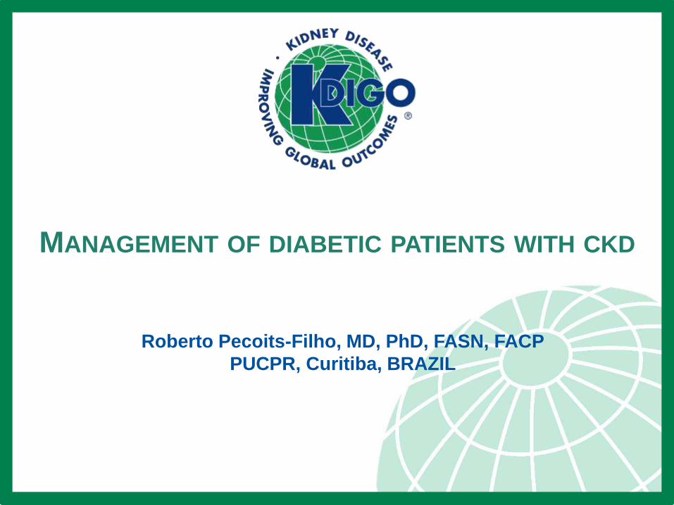 (PDF) OF DIABETIC PATIENTS WITH CKD - mediquest.in 2/Management of ...