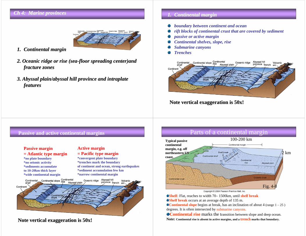 (PDF) Passive and active continental margins Parts of a ...oceanography ...
