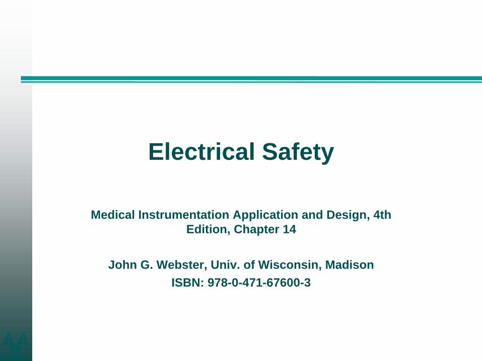 (PDF) Electrical Safety - ece.ucy.ac.cy · Electrical Safety Medical ...
