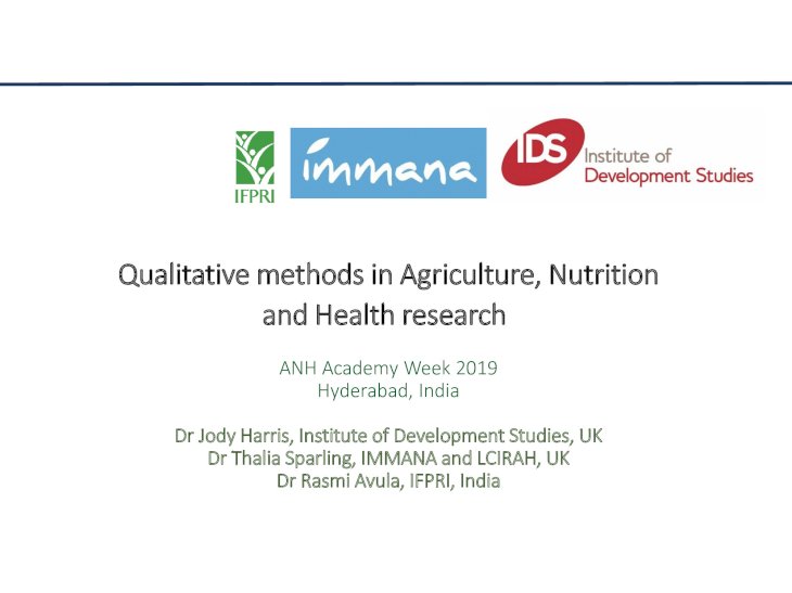 qualitative research title about agriculture