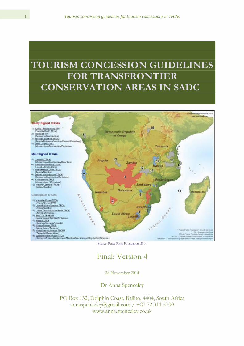 concession tourism definition