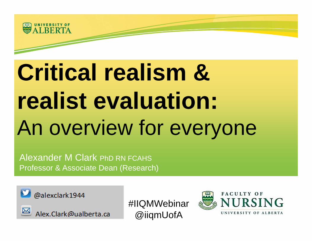 critical realism and realist inquiry in medical education