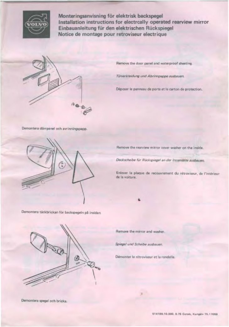 PDF) Monteringsanvisning för elektrisk backspegel Installation ... · Fil~  tid - DOKUMEN.TIPS