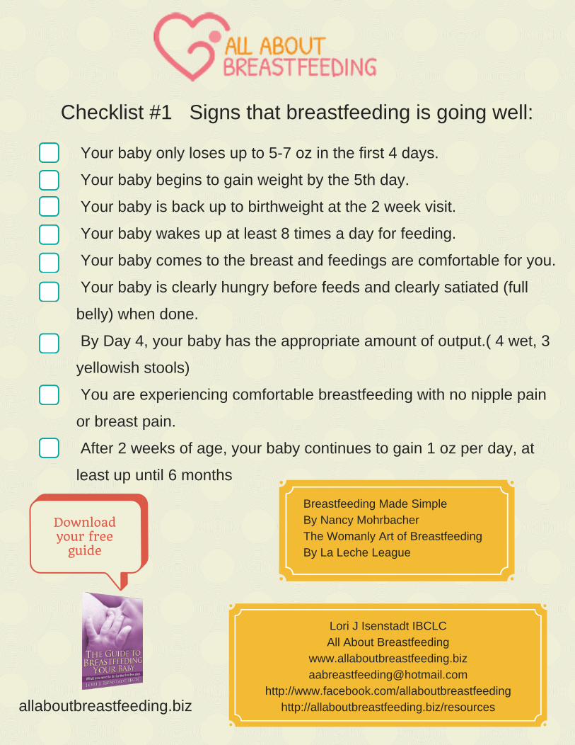 (PDF) Signs that breastfeeding is going well:1.allaboutbreastfeeding ...