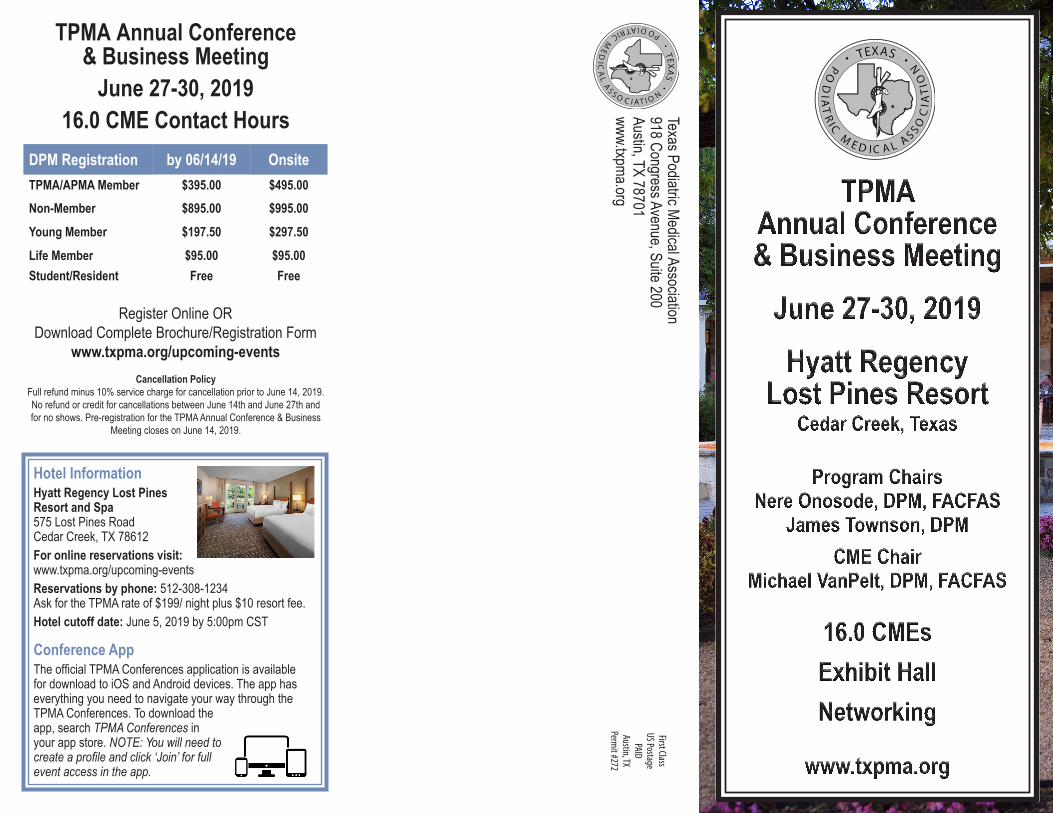 (PDF) TPMA Annual Conference & Business Meeting 16.0 CME Contact