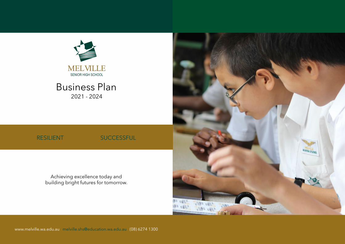 senior high school business plan