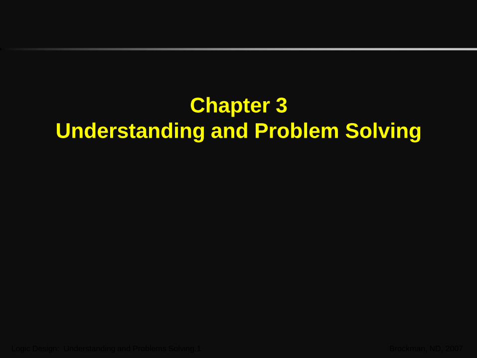 problem solving chapter 3