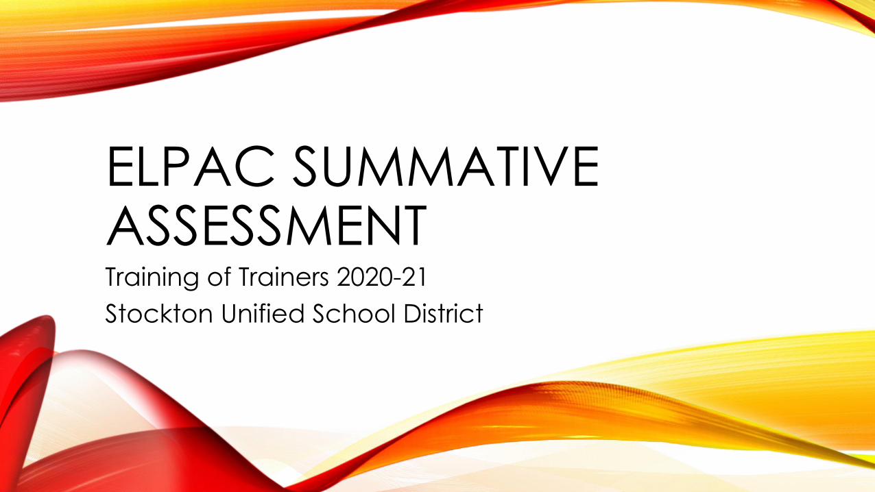 elpac form assignment