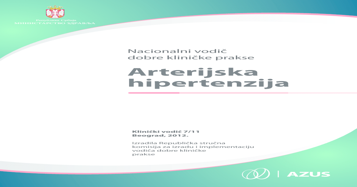 hipertenzija vazospazma)