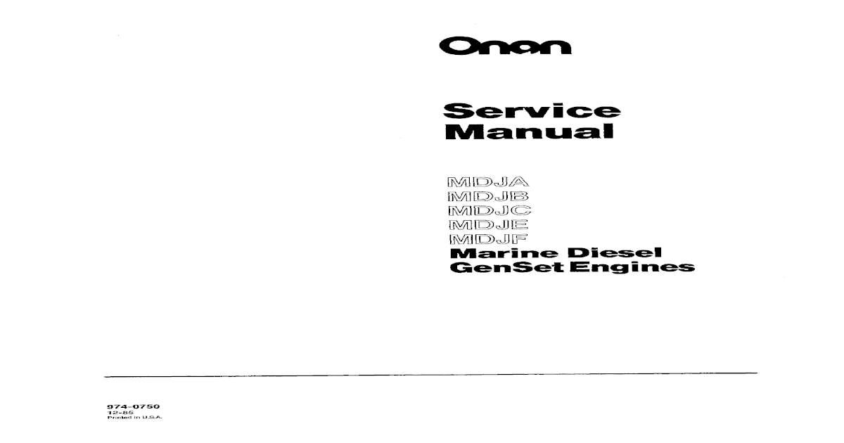 Onan Genuine RV Generator Carburetor Rebuild Kit 141-0927