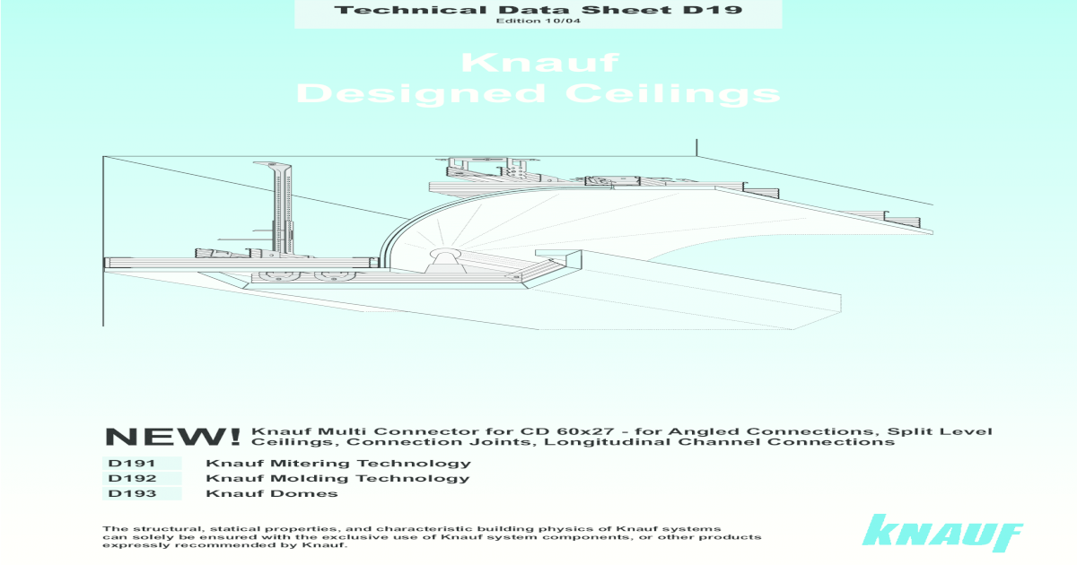 Knauf Designed Ceilings Designed Ceilings 1x 90 Miter