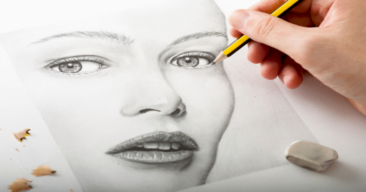 Drawing For Beginners, Learn To Draw Faces, Pencil Drawings For