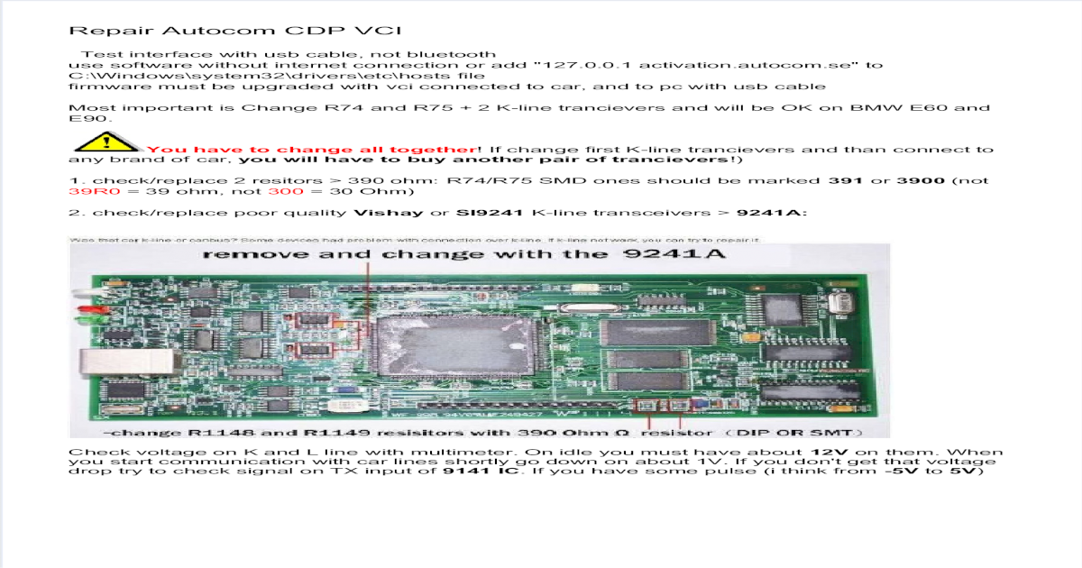 237041276 Repair Autocom CDP VCI