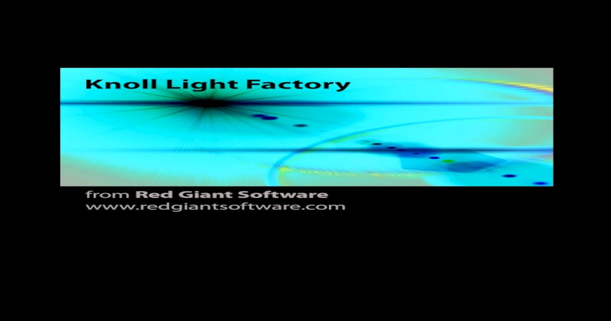 knoll light factory register