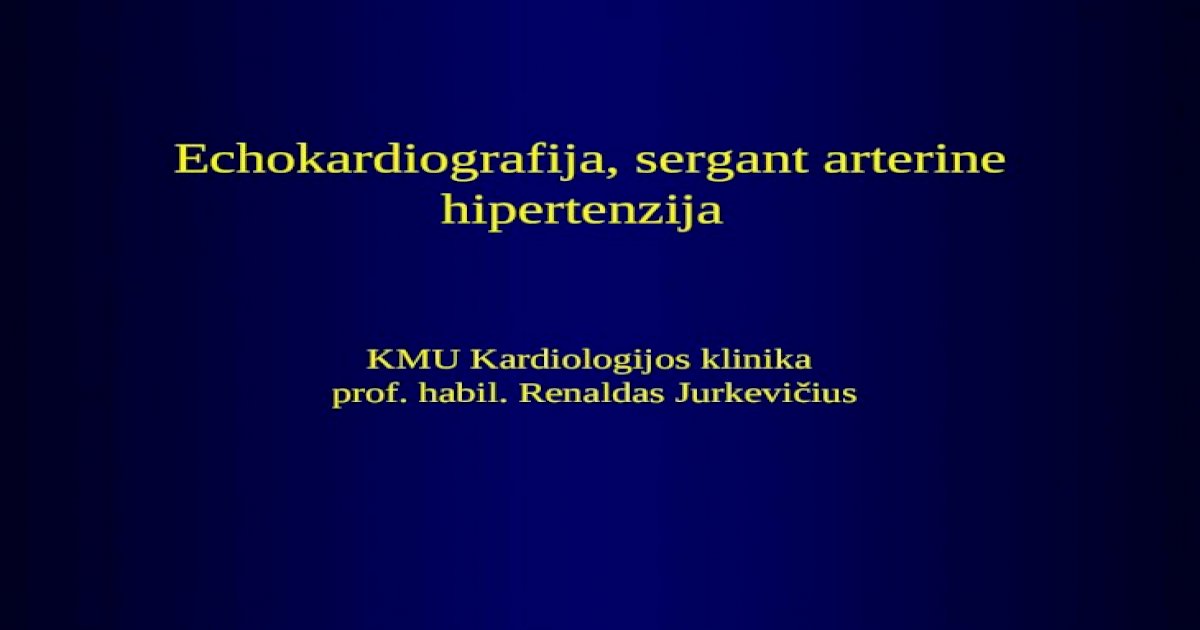esencialna primarna arterijska hipertenzija)